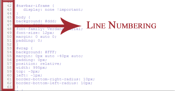 Line Numbering In Blogger